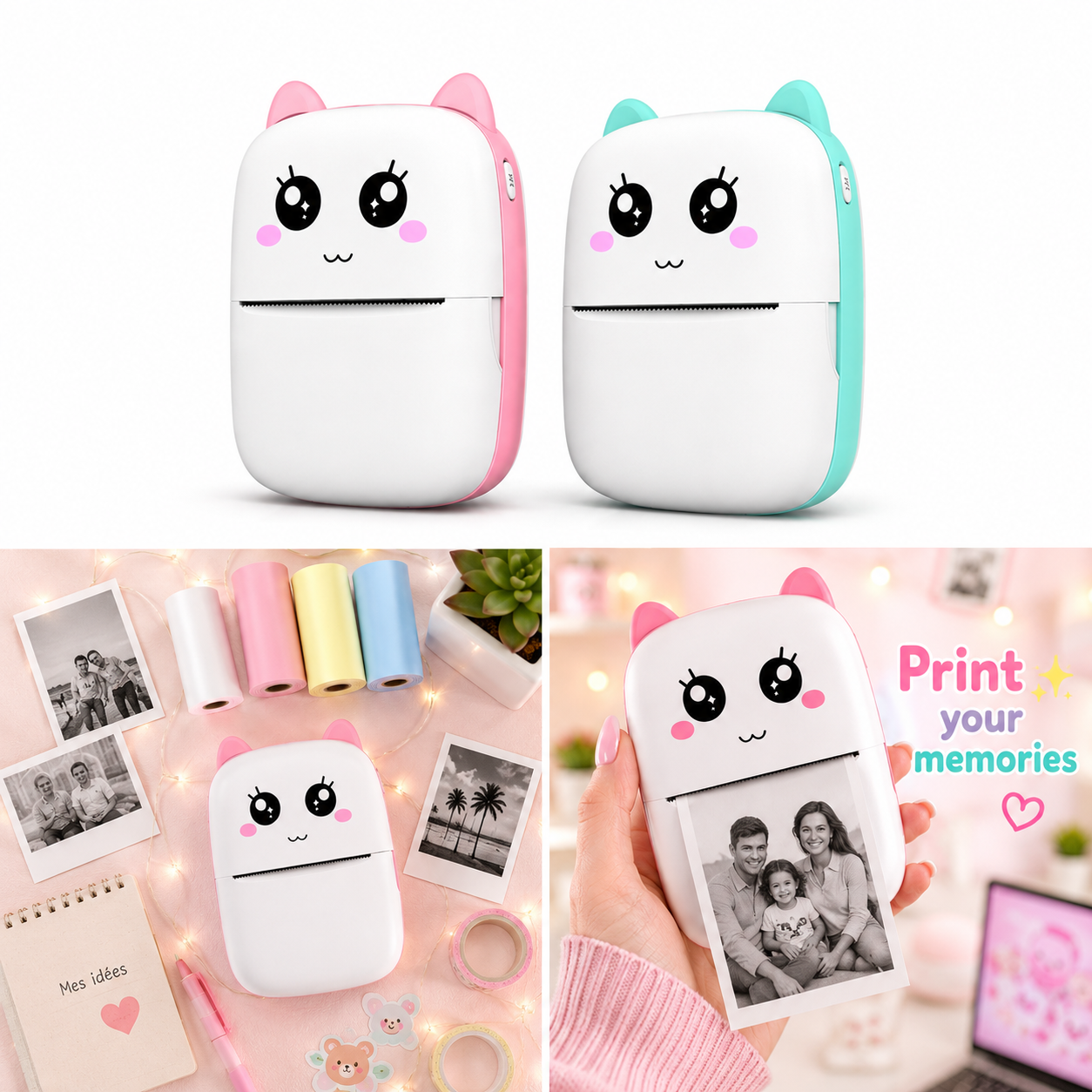 Mini Imprimante Portable Selfie E-LUMII